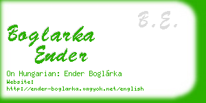 boglarka ender business card
